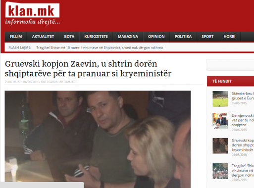 Klan.mk - Gruevski kopjon Zaevin, u shtrin doren shqiptareve per ta pranuar si kryeminister