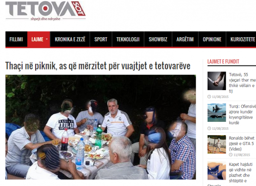 TetovaSot - Thaci ne piknik, as qe merzitet per vuajtjet e tetovareve