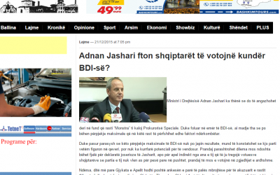 Tetova 1 - Adnan Jashari fton shqiptaret te votojne kunder BDI-se