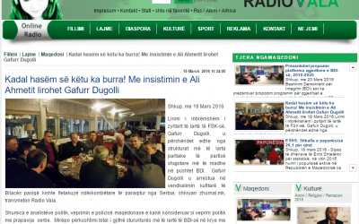 Radio Vala Kadal hasem se ketu ka burra me insistimin e Ali Ahmetit lirohet Gafurr Dugolli