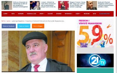 Zhurnal Kryeprokurori Zvrlevski thote se do te luftoje kunder shqiptareve se ata jane terrorist