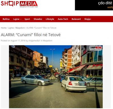 Shqipmedia - Alarm - Cunami filloi ne Tetove